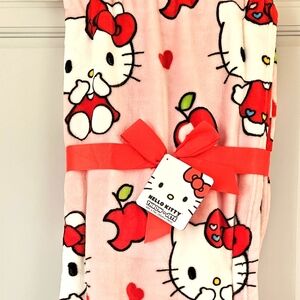 Hello kitty throw blanket